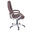 Fauteuil de bureau pro Blackborn, chaise de massage, fauteuil directorial, similicuir ~ marron