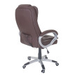 Fauteuil de bureau pro Blackborn, chaise de massage, fauteuil directorial, similicuir ~ marron