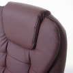 Fauteuil de bureau pro Blackborn, chaise de massage, fauteuil directorial, similicuir ~ marron
