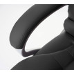 Fauteuil de bureau pro Blackborn, chaise de massage, fauteuil directorial, similicuir ~ noir