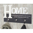 Garde-robe murale Home, liston de garde-robe, vestiaire avec 6 crochets, 28x50cm