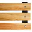 Table de jardin Granada II, table en bois dur d'eucalyptus, 60x105x80cm