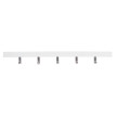 Garde-robe murale Almelo, liston de garde-robe, vestiaire, bois de pin, 72cm ~ blanc