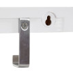 Garde-robe murale Almelo, liston de garde-robe, vestiaire, bois de pin, 72cm ~ blanc