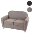 Canapé 2 places Malmö T377, fauteuil rembourré de salon, rétro, design des années 50 ~ gris foncé, t