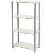 2x étagère Hempton, étagère indépendante de ménage / rack, chêne clair ~ 4 tablettes