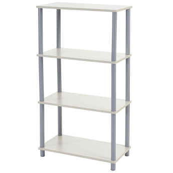 2x étagère Hempton, étagère indépendante de ménage / rack, chêne clair ~ 4 tablettes