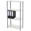 Étagère Hempton, étagère indépendante de ménage / rack, chêne clair ~ 4 tablettes