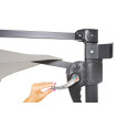 Parasol de mur Casoria, parasol déporté pour balcon ou terrasse, 3m inclinable ~ sable