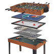 Table de baby-foot Wakefield, billard, hockey, 7 en 1, table multijeux, 82x107x60cm