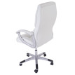 Fauteuil de bureau pro Trient XXL, charge 150kg, similicuir ~ blanc