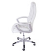 Fauteuil de bureau pro Trient XXL, charge 150kg, similicuir ~ blanc