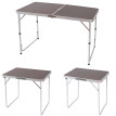 Table de camping T367, table de jardin pliable, coffre ~ 80x70x60cm