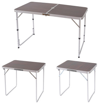 Table de camping T367, table de jardin pliable, coffre ~ 80x70x60cm