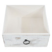 Commode Duran, commode à tiroirs, armoire, 3 tiroirs, style shabby, vintage 54x33x26cm ~ blanc