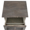 Commode Asti, armoire, tiroir vitrine, style shabby, vintage 63x34x29cm ~ marron