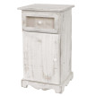 Commode Asti, armoire, tiroir vitrine, style shabby, vintage 63x34x29cm ~ blanc