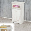 Commode Asti, armoire, tiroir vitrine, style shabby, vintage 63x34x29cm ~ blanc