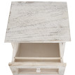 Commode Asti, armoire, tiroir vitrine, style shabby, vintage 63x34x29cm ~ blanc