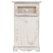 Commode Asti, armoire, tiroir vitrine, style shabby, vintage 63x34x29cm ~ blanc