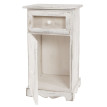 Commode Asti, armoire, tiroir vitrine, style shabby, vintage 63x34x29cm ~ blanc