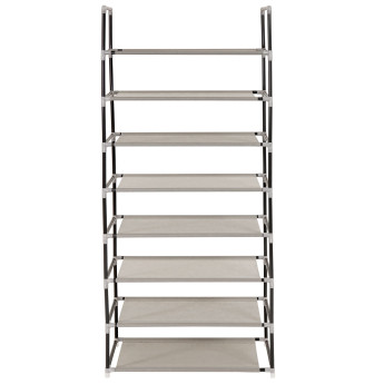 Étagère / range-chaussures / meuble de rangement Brügge, 8 tablettes, Hsoit140cm
