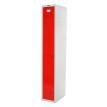 Vestiaire Valberg T334, armoire en métal / acier, placard de personnel, 183x30x50cm selon ASR ~ roug
