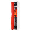 Vestiaire Valberg T334, armoire en métal / acier, placard de personnel, 183x30x50cm selon ASR ~ roug