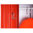 Vestiaire Valberg T334, armoire en métal / acier, placard de personnel, 183x30x50cm selon ASR ~ roug