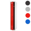 Vestiaire Valberg T334, armoire en métal / acier, placard de personnel, 183x30x50cm selon ASR ~ roug
