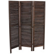Paravent / s?paration bois, 3 pans, 138x2,5x170cm, shabby, vintage, marron