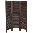 Paravent / s?paration bois, 3 pans, 138x2,5x170cm, shabby, vintage, marron