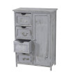 Commode / armoire, 82x55x30cm, shabby chic, vintage ~ gris