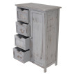 Commode / armoire, 82x55x30cm, shabby chic, vintage ~ gris