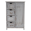 Commode / armoire, 82x55x30cm, shabby chic, vintage ~ gris