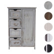 Commode / armoire, 82x55x30cm, shabby chic, vintage ~ gris
