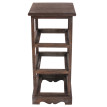 2x commodes /meubles d'appoint / étagères, 3 paniers, 25x28x58cm, shabby, vintage, marron