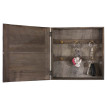 Boîte à clés Virginia T209 coffret mural rangement shabby chic vintage ~ gris