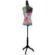 Mannequin de couture de tailleur buste torse féminin T220 ~ mousse, motif patchwork