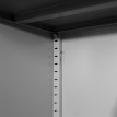 Meuble-classeur Boston T132, placard en métal, 51kg, 4 portes, 2 tiroirs, 180x85x40cm ~ bleu