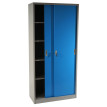 Meuble-classeur Boston T131, vestiaire, placard en métal, 43kg 180x85x40cm ~ bleu