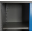 Meuble-classeur Boston T131, vestiaire, placard en métal, 43kg 180x85x40cm ~ bleu