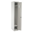 Vestiaire Boston T163, armoire métallique de personnel, 180x30x50cm selon ASR ~ gris