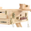 chevalet de peintre pliable en coffre pour atelier et extérieur, chevalet de table