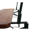 Ensemble salon de jardin Bregenz pliable bois verni 115cm