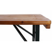 Ensemble salon de jardin Bregenz pliable bois verni 115cm