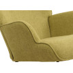 Fauteuil à bascule HWC-N14, Fauteuil relax à bascule Fauteuil TV, bois massif métal tissu/textile 320g/m² - vert