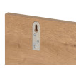 Etagère murale HWC-M48, étagère suspendue Etagère en bois flottante, 3 compartiments en bois massif de manguier 20x120x2