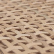 Table d'appoint HWC-M36, table basse table de chevet table de salon, compartiments de rangement tiroir, Kubu rotin bois