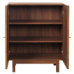Highboard HWC-M51, Commode Armoire Sideboard, compartiments de rangement, bois massif Mango Kubu Rattan 98x79x42cm - asp